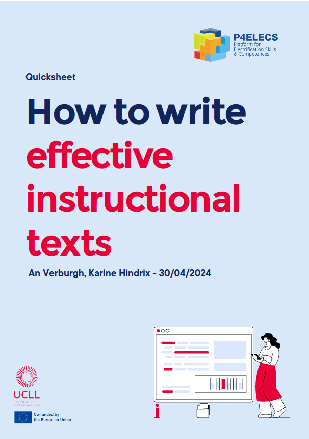How to write effective instructional texts