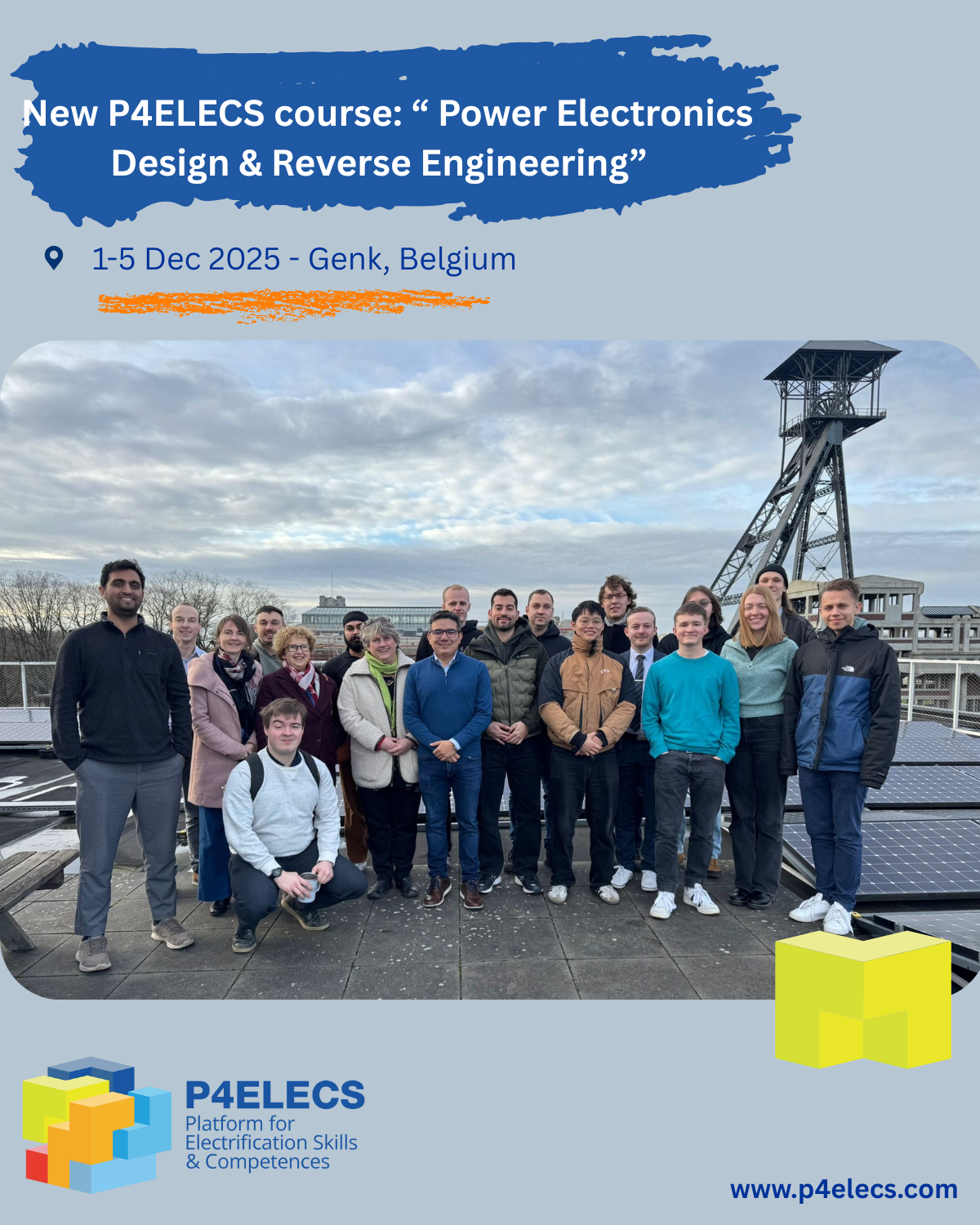 Successful P4ELECS Hands-On Week at EnergyVille: Students Dive into Real Power Electronics