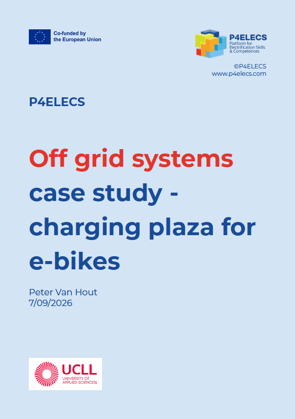 Off grid systems case study - charging plaza for e-bikes
